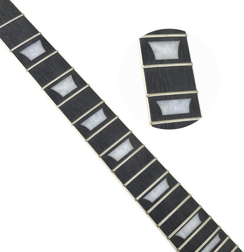 ModouString 22 fret electric guitar neck 24.75 inch Mahogany wood Rosewood Fretboard white trapezoid inlay Unfinished for SG Style - Image 5